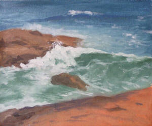 Schoodic painting copyright Jan Prentice