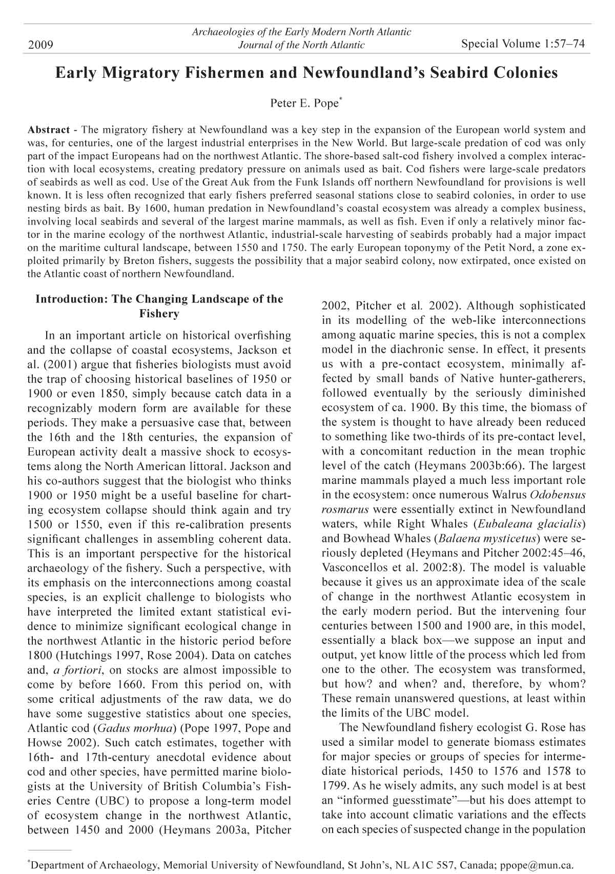 JONA Vol. 1 abstract page