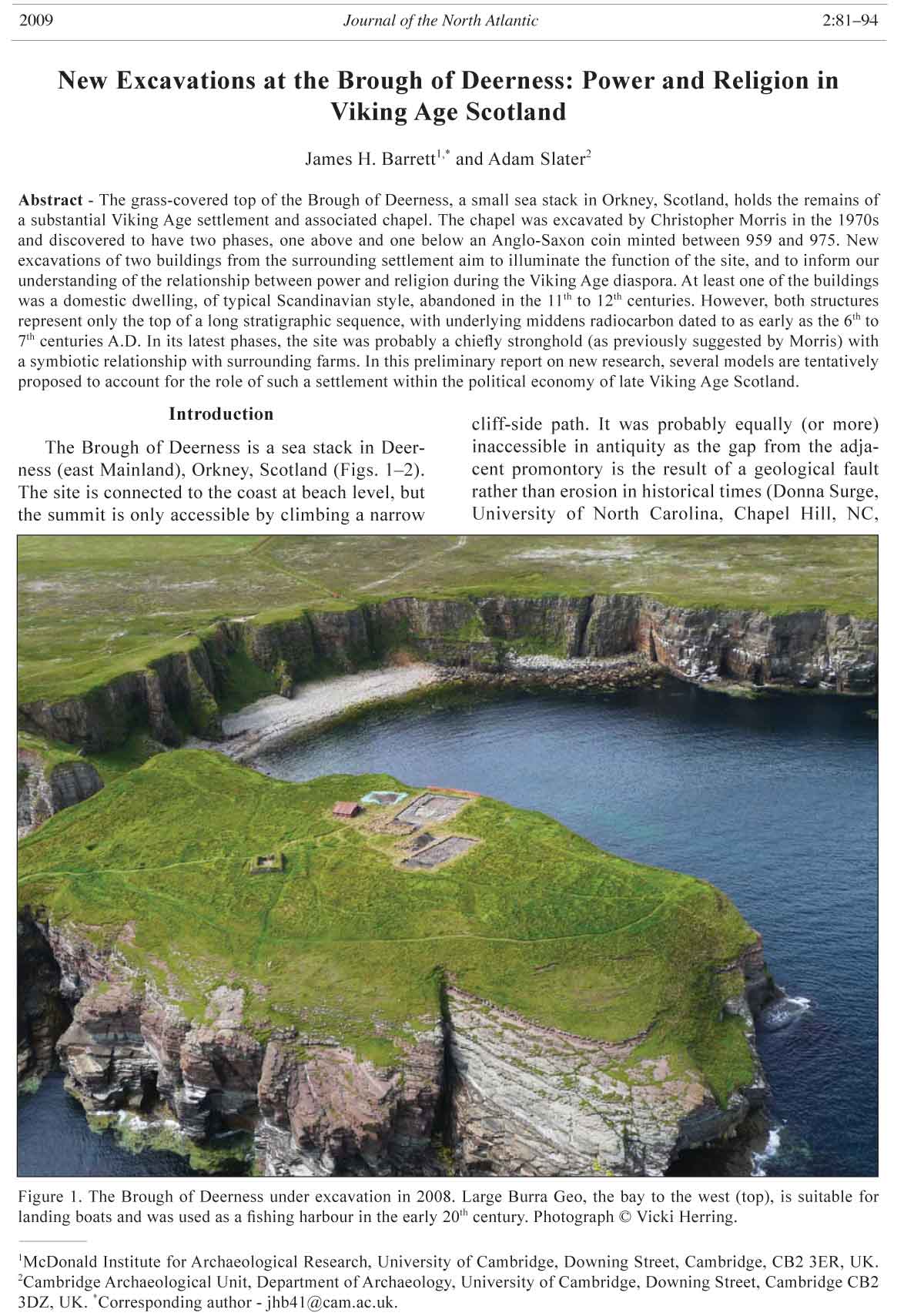 JONA Vol. 1 abstract page