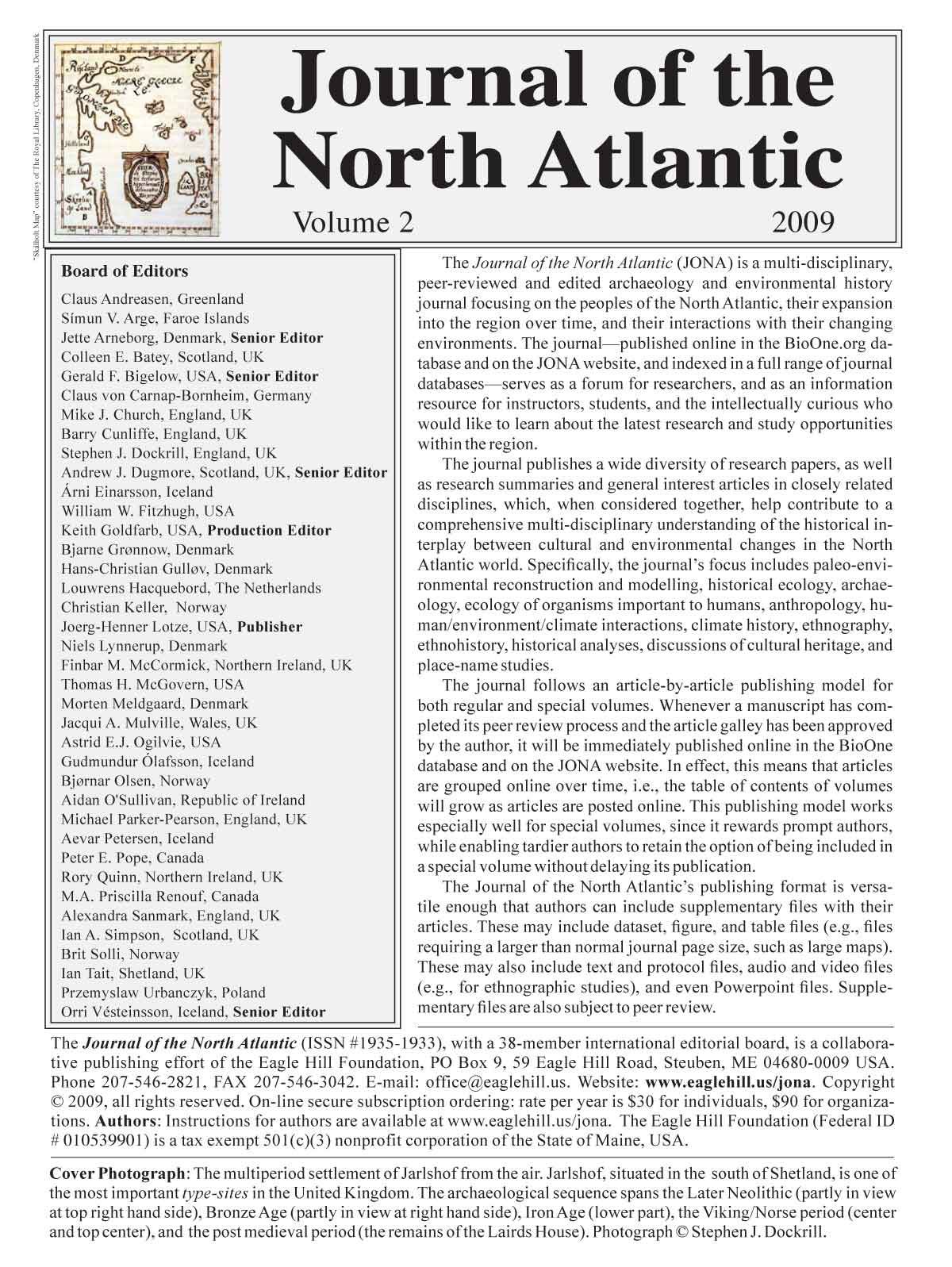 JONA Vol. 1 abstract page