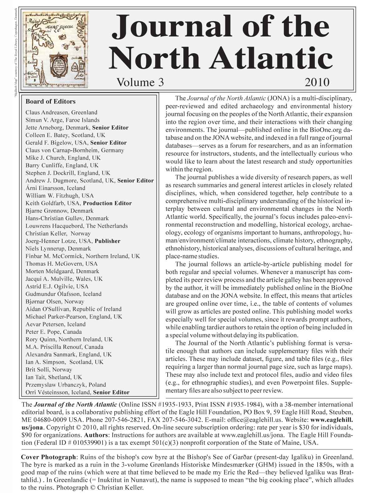 JONA Vol. 1 abstract page